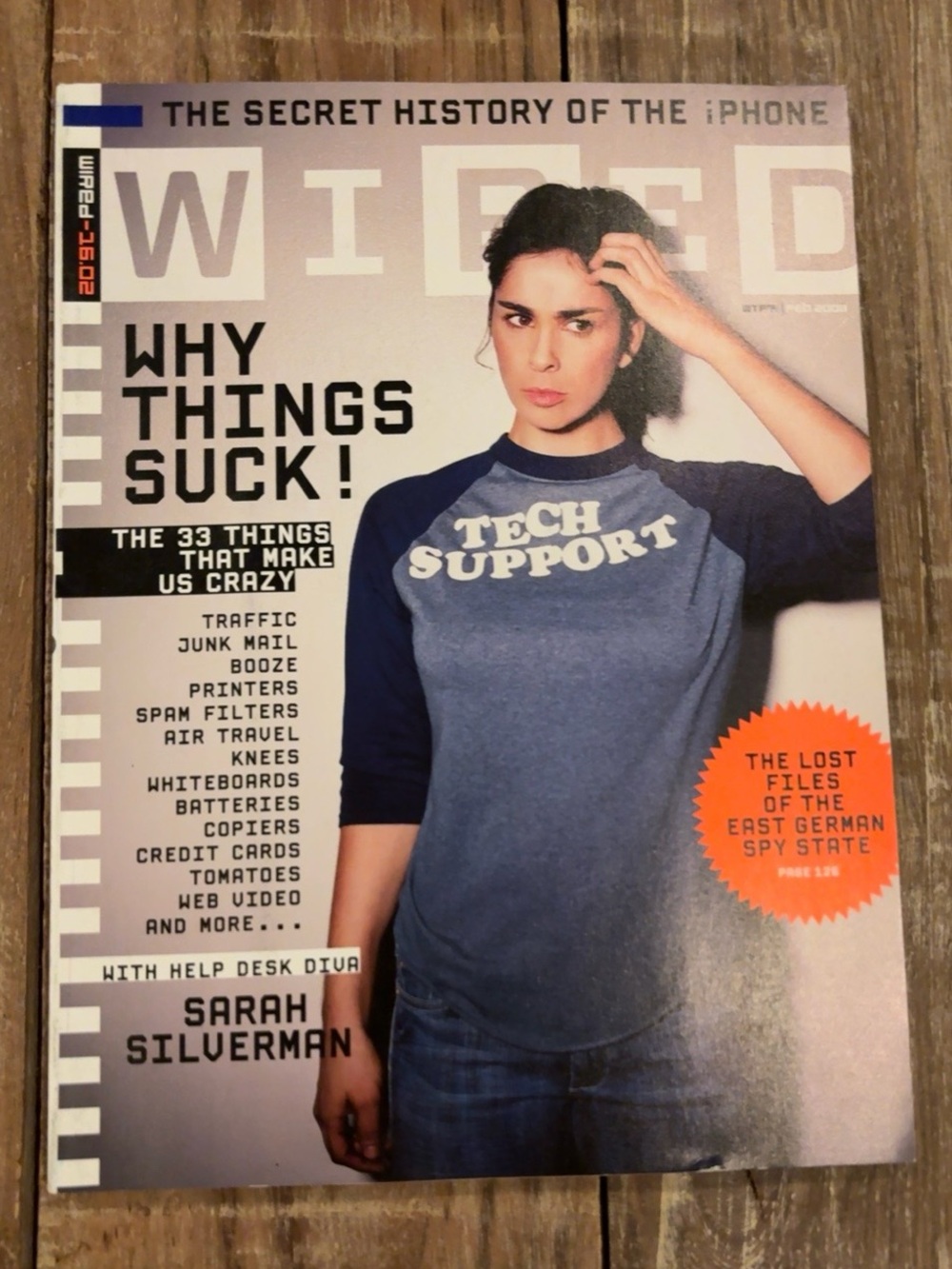 WIRED Magazine February 2008 Vol 16.02 Sarah Silverman iPhone Tech Vintage
